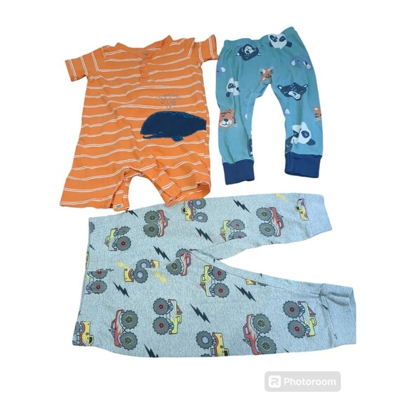 Baby Boy Clothes 3 pc Lot Size 18 Months Tractor Leggins new - Picture 1 of 5